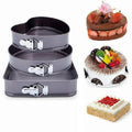 3 Piece Springform Cake Pan Set – Nonstick Cheesecake Baking Molds
