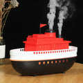 Boat Aroma Diffuser – USB Ultrasonic Essential Oil Humidifier with LED Light