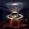 Crystal Ball Night Light – 3D Galaxy LED Lamp with Wooden Base