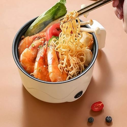Electric Mini Cooking Pot with Lid – Portable Non-Stick Multi Cooker