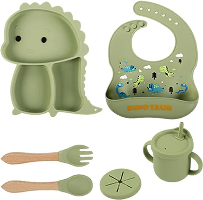 Premium Silicone Baby Feeding Set for Toddlers – 6PCS