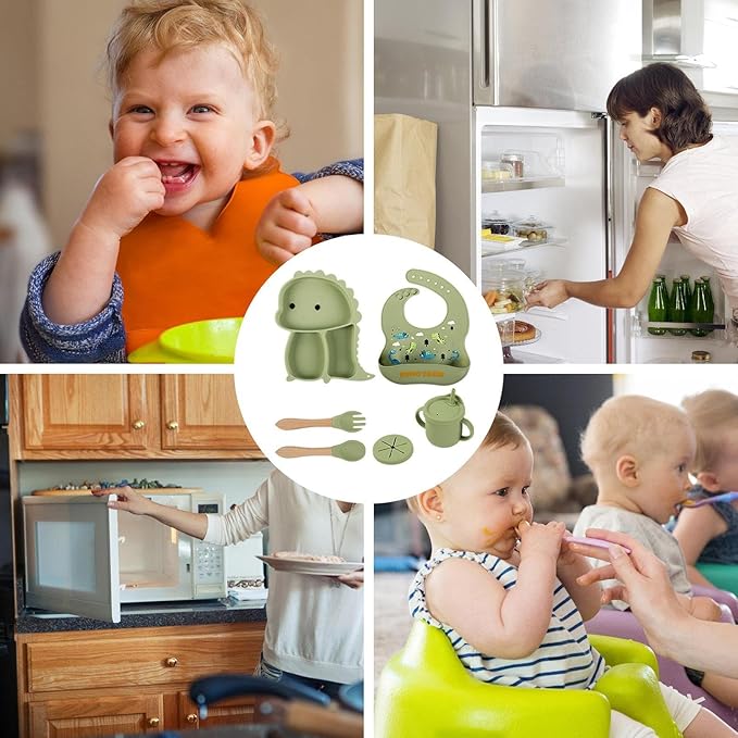 Premium Silicone Baby Feeding Set for Toddlers – 6PCS