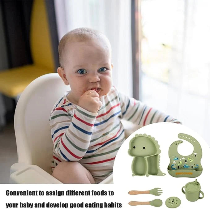Premium Silicone Baby Feeding Set for Toddlers – 6PCS