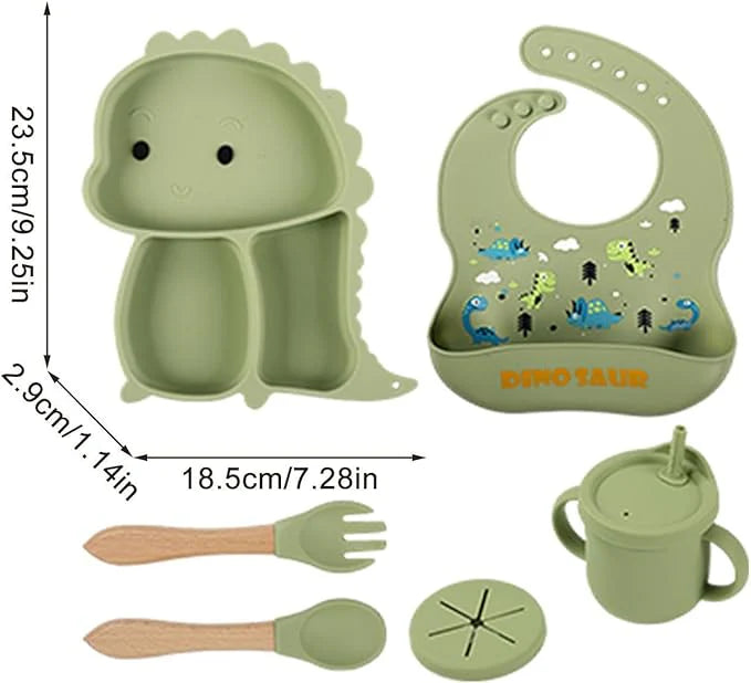 Premium Silicone Baby Feeding Set for Toddlers – 6PCS