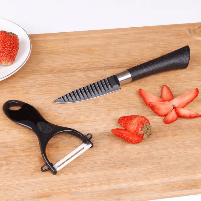 Kunzhisheng 6 Piece Kitchen Knife Set – Stainless Steel Chef Knife Collection