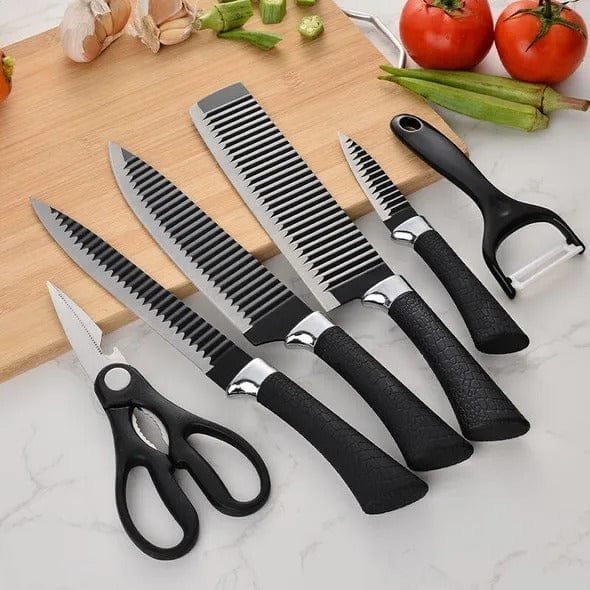 Kunzhisheng 6 Piece Kitchen Knife Set – Stainless Steel Chef Knife Collection