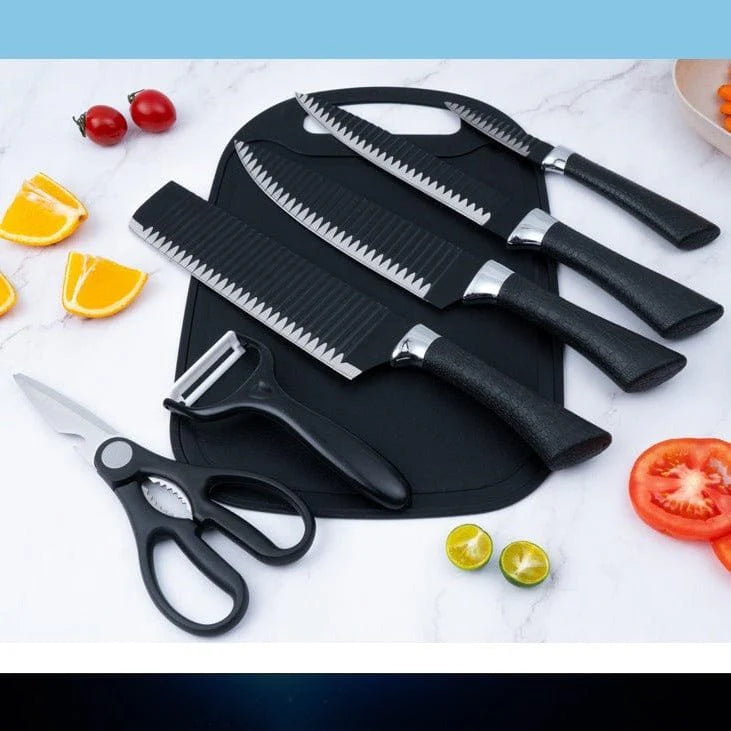 Kunzhisheng 6 Piece Kitchen Knife Set – Stainless Steel Chef Knife Collection