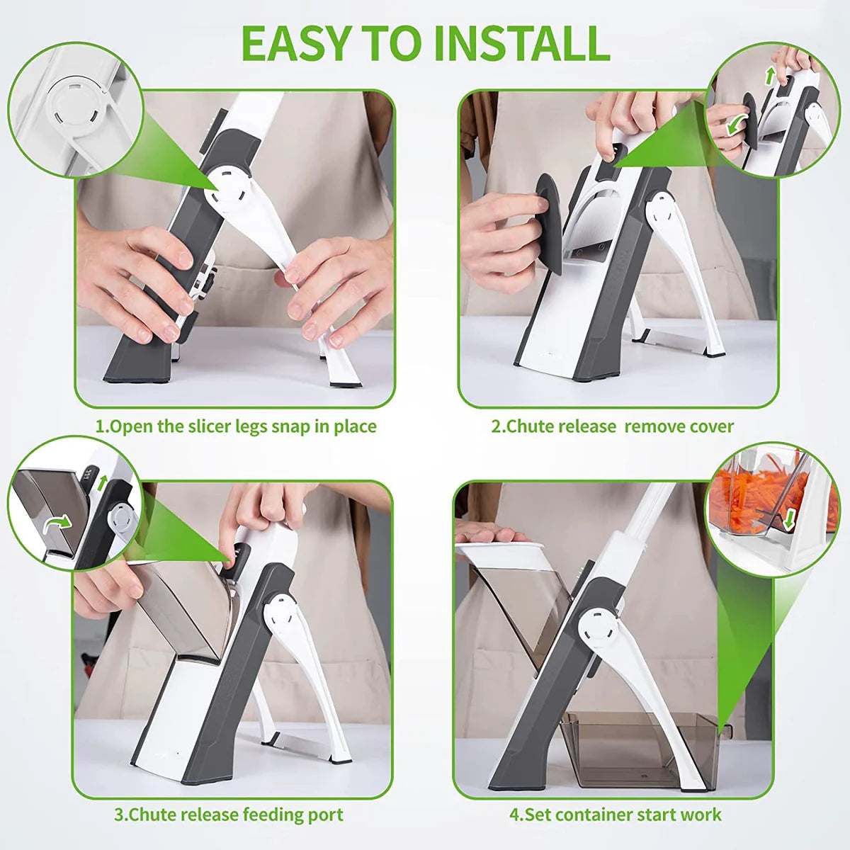 Multifunction Manual Vegetable Cutter & Slicer