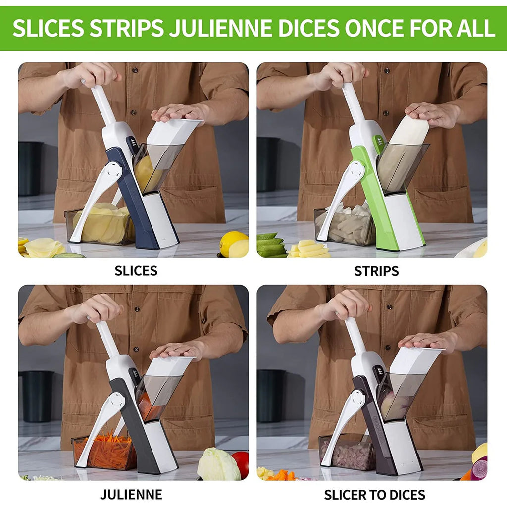 Multifunction Manual Vegetable Cutter & Slicer