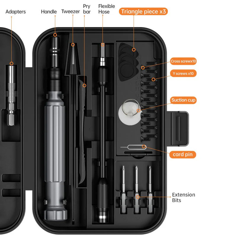 Precision Screwdriver Set – Multi-Bit Repair Tool Kit for Electronics & Mobile Repair