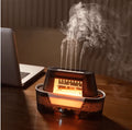 Raindrop Aroma Humidifier – Ultrasonic Essential Oil Diffuser with LED Flame Light