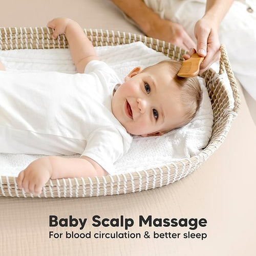 Baby Grooming Brush & Comb Kit for Newborn Care