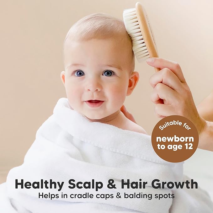 Baby Grooming Brush & Comb Kit for Newborn Care